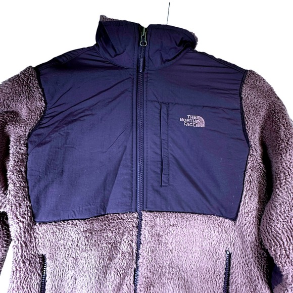 The North Face Womens Fleece Jacket Purple Full Zip L Sherpa Denali - Picture 1 of 7